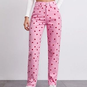 Heart printed pants ❤️